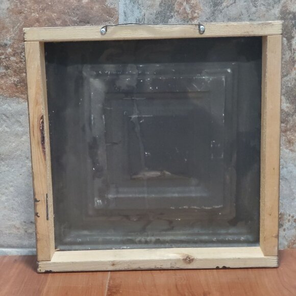 Turquoise Distressed Love Much Tin Metal on Wood Frame Hanging Wall Decor - Picture 10 of 12